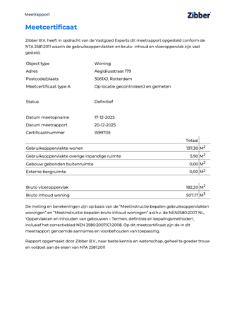 Floorplan - Aegidiusstraat 179, 3061 XJ Rotterdam